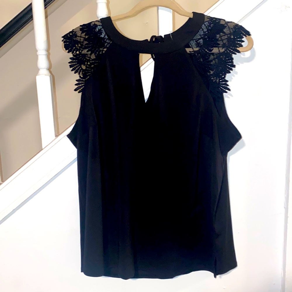 Trendetre XL Black Lace Dressy Tank